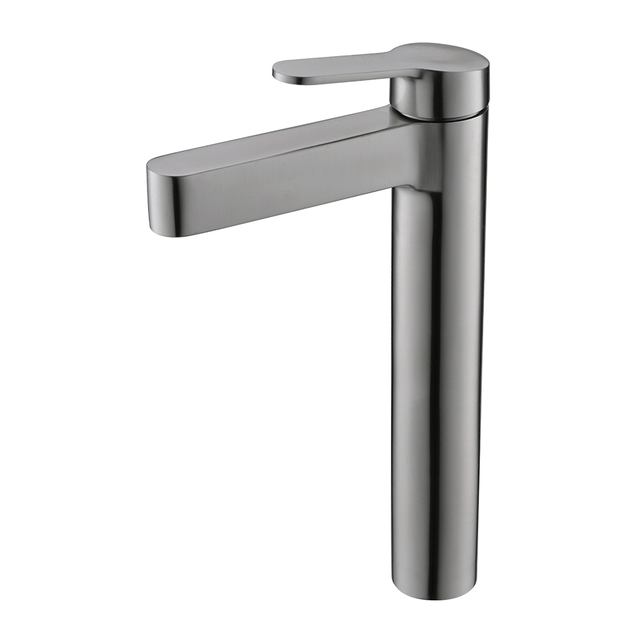 THUN Modern Brushed Nickel Tall Bathroom Faucets for Vessel Sink