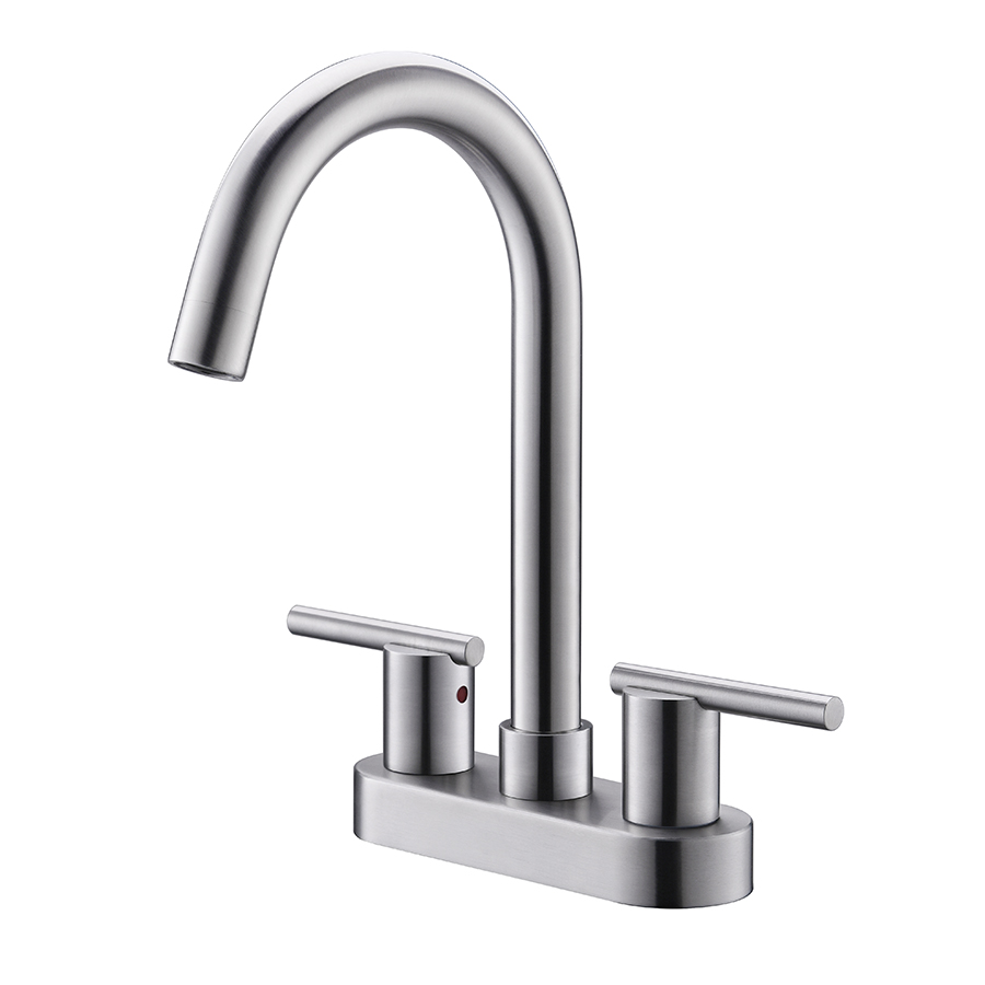 THUN Best Modern High Arc Brushed Nickel Centerset Faucets