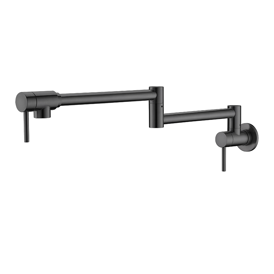 Thun Modern Gunmetal Two Handle Wall Mout Pot Filler Sale