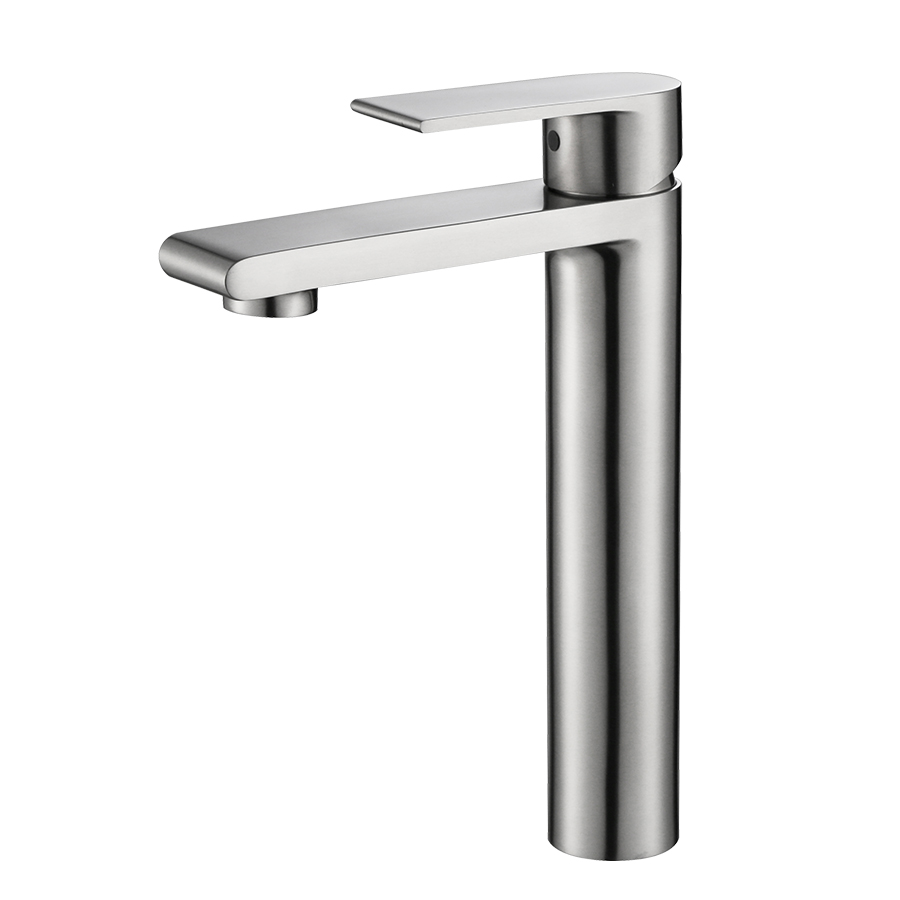 Thun Best Single Handle Hot and Cold Brushed Nickel Tall Water Basin Faucets Supply